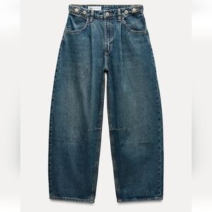 Zara Adjustable Waist Balloon Jeans
